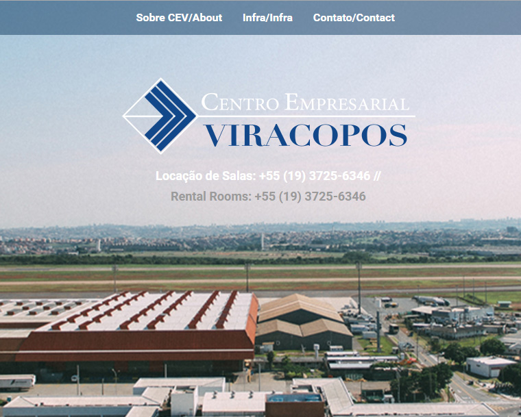 Desenvolvimento de site Centro Empresarial Viracopos