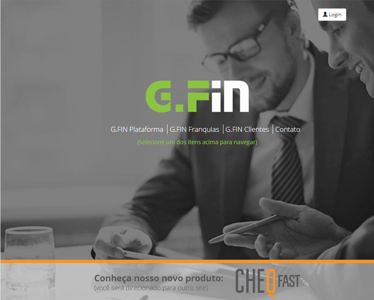 Desenvolvimento de site Financeira GFIN