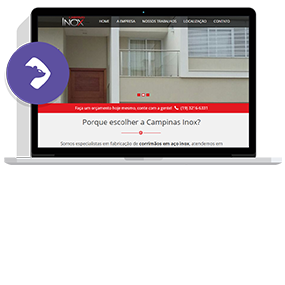 Desenvolvimento site Campinas Inox
